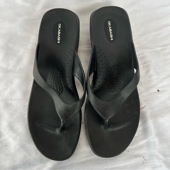 OKIBASHI SPLASH WEDGE SANDAL LARGE/9 - Picture 2 of 4